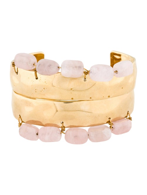 Jil Sander Stone Cuff Bracelet Set of Two
