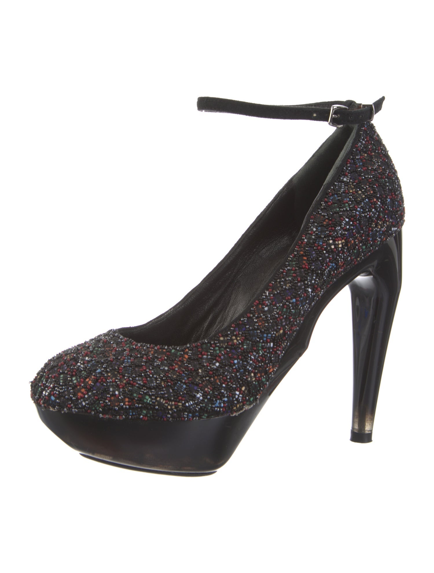 Jil Sander Suede Printed Pumps