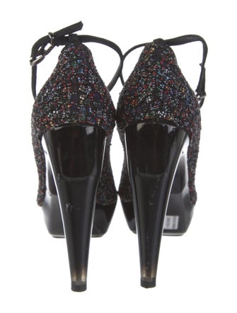 Jil Sander Suede Printed Pumps