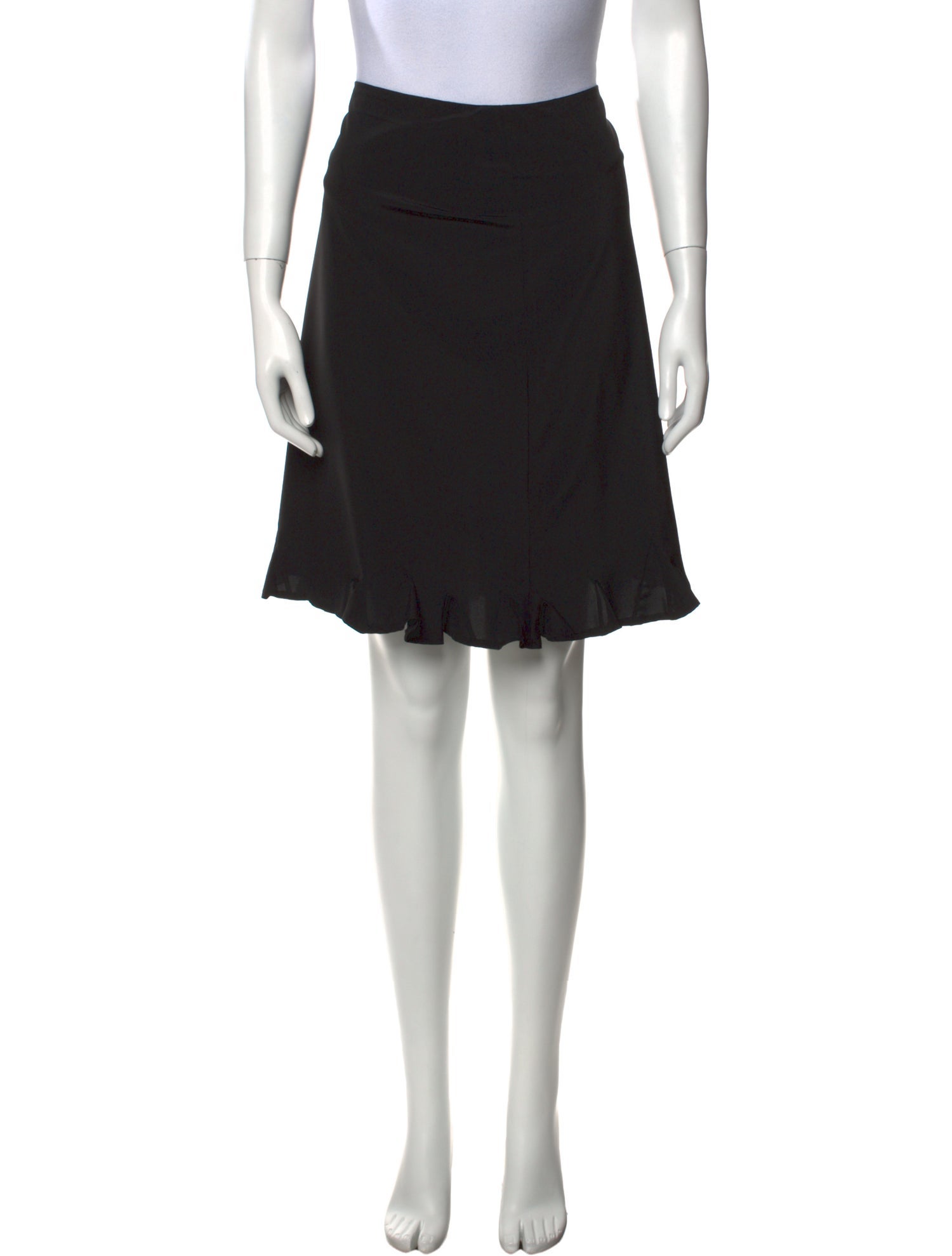 Jil Sander Mesh Accents Knee-Length Skirt