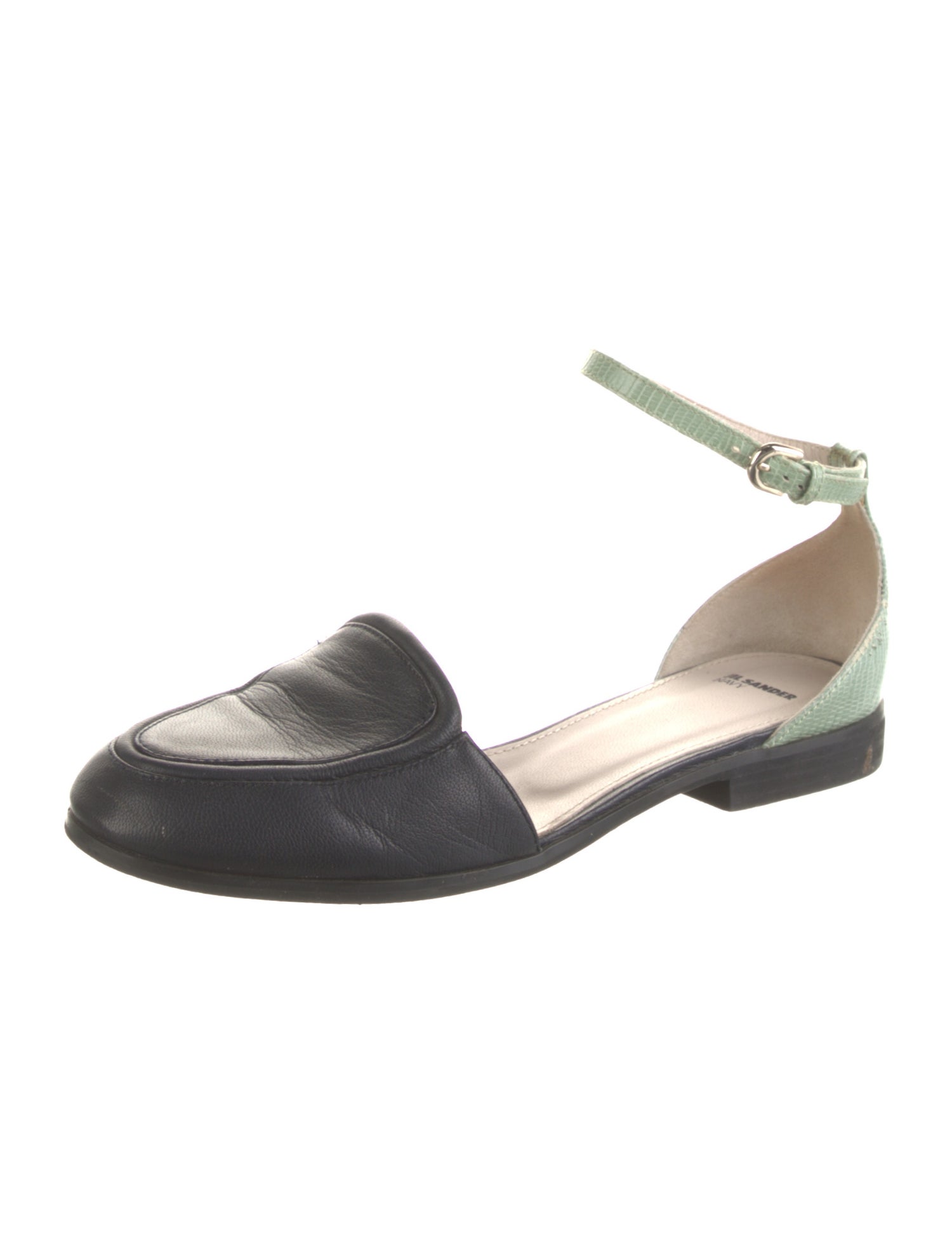 Jil Sander Leather D'Orsay Flats