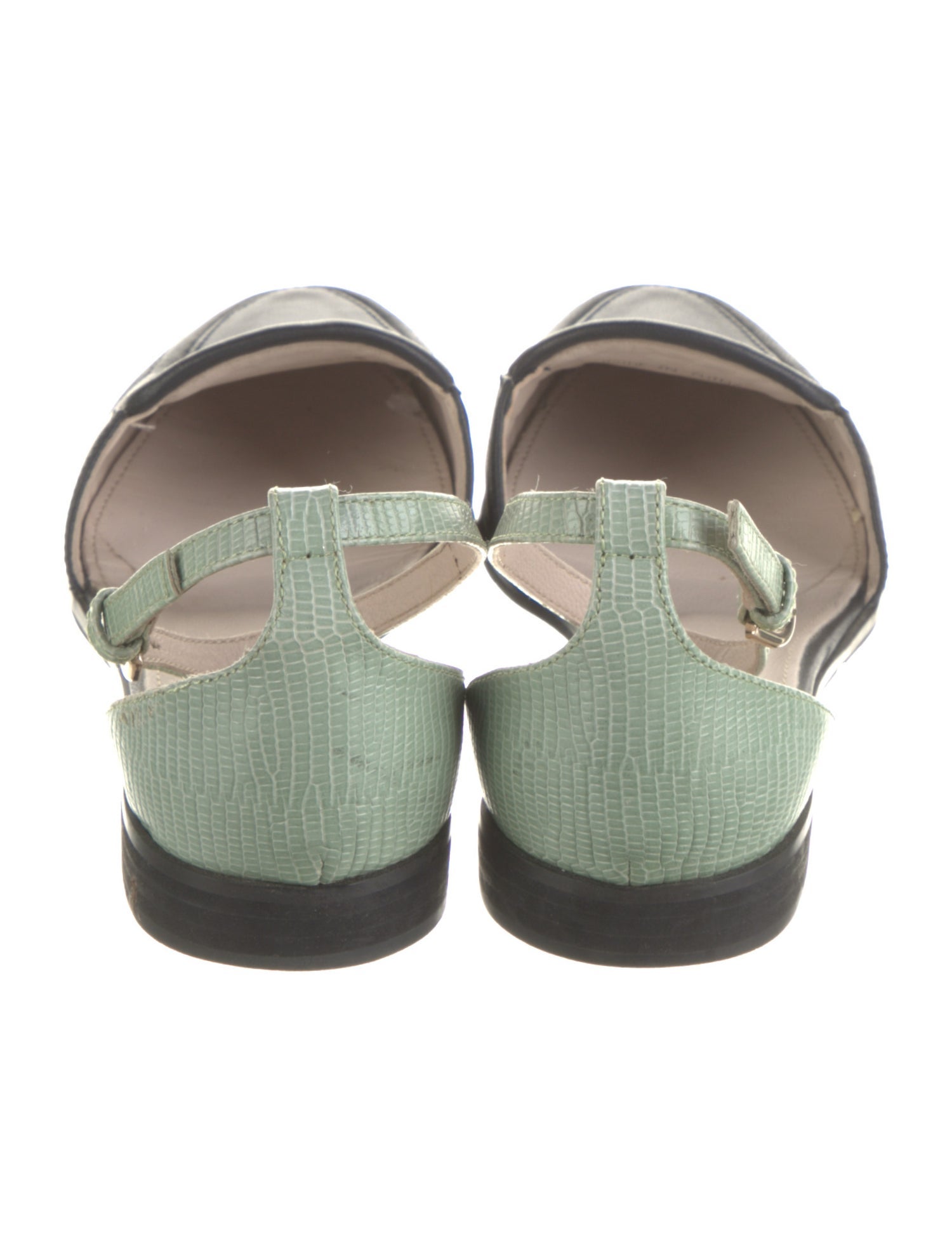 Jil Sander Leather D'Orsay Flats