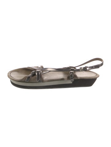 Jil Sander Sandals Leather Slingback IT 37 | 7