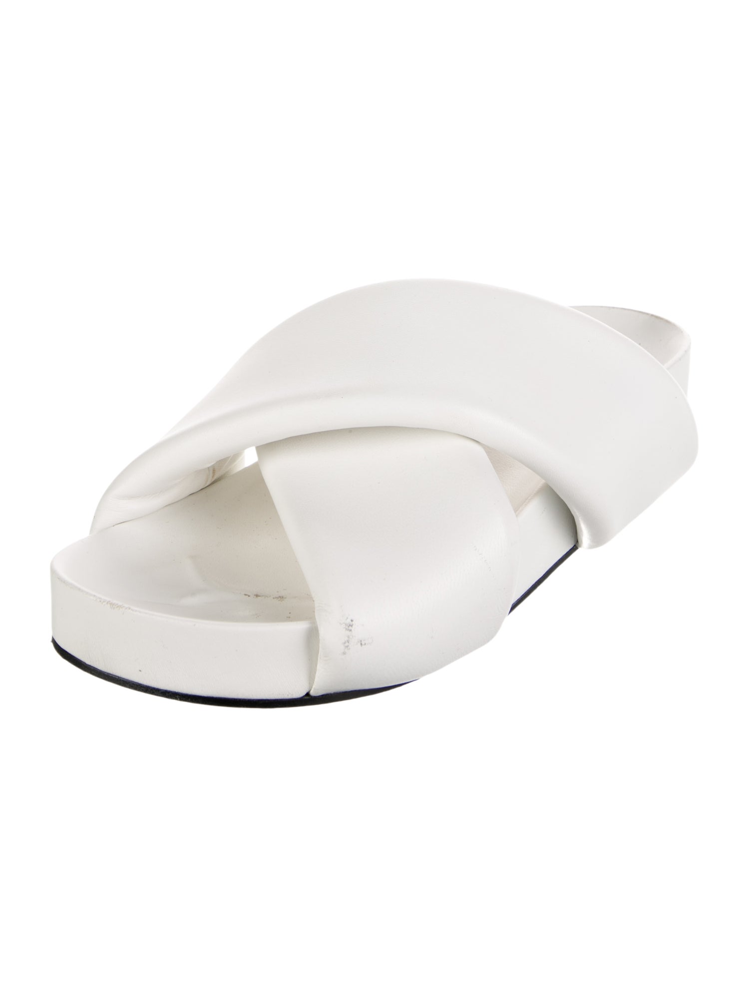 サンダル・ミュール Gia Borghini Patent Leather Sandals Gia 17 patent leather platform thong sandals in black - Gia