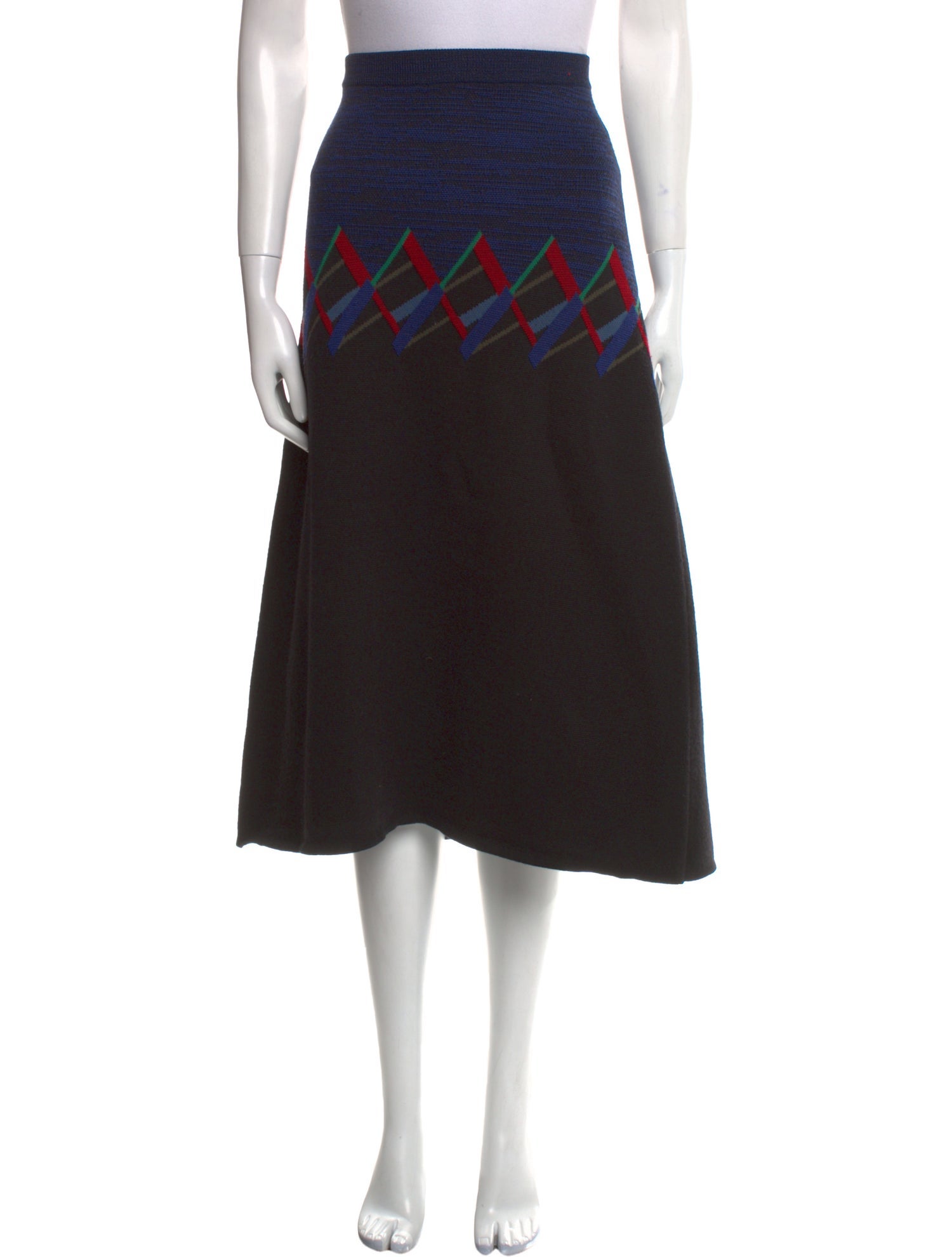 Jil Sander Virgin Wool Midi Length Skirt