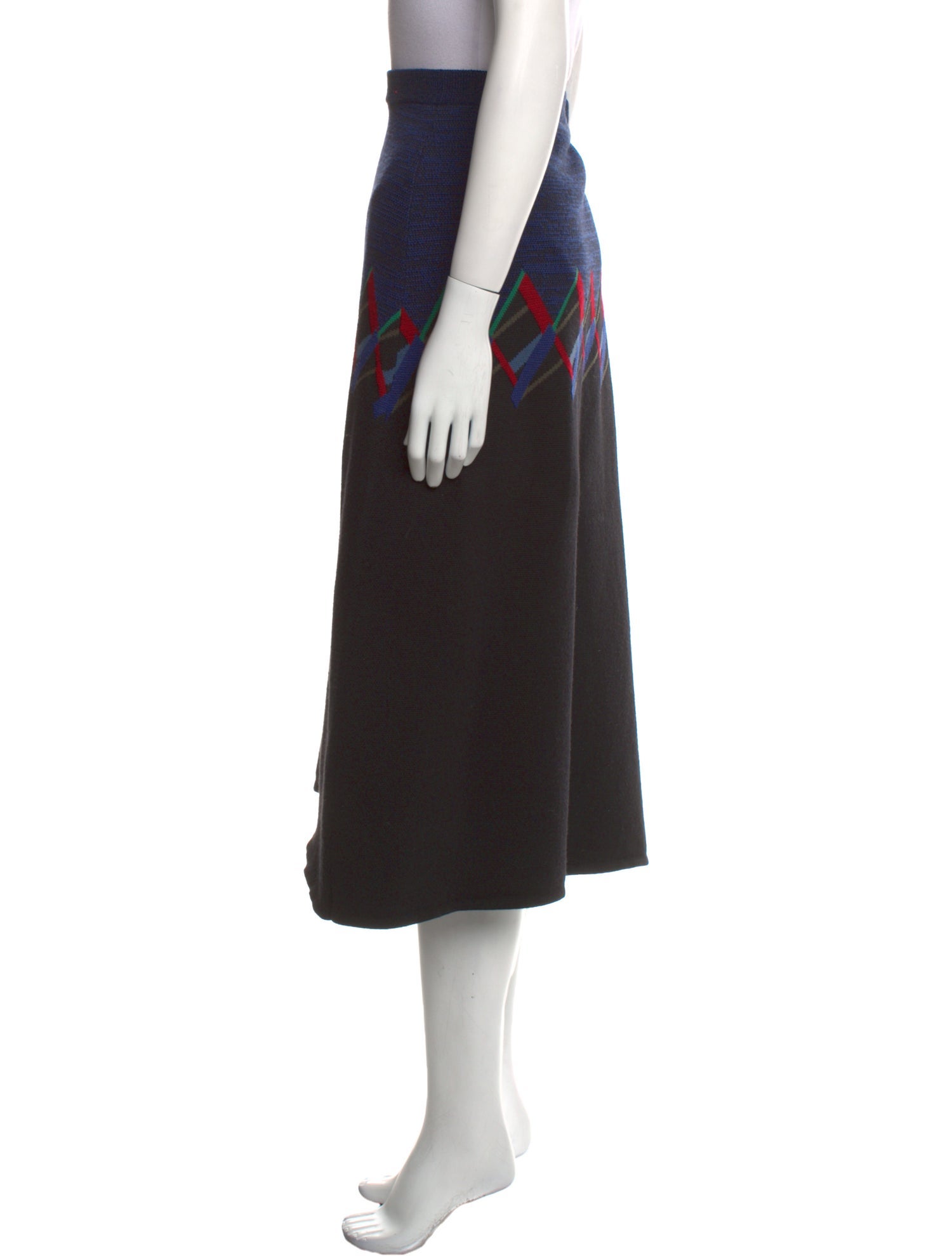 Jil Sander Virgin Wool Midi Length Skirt