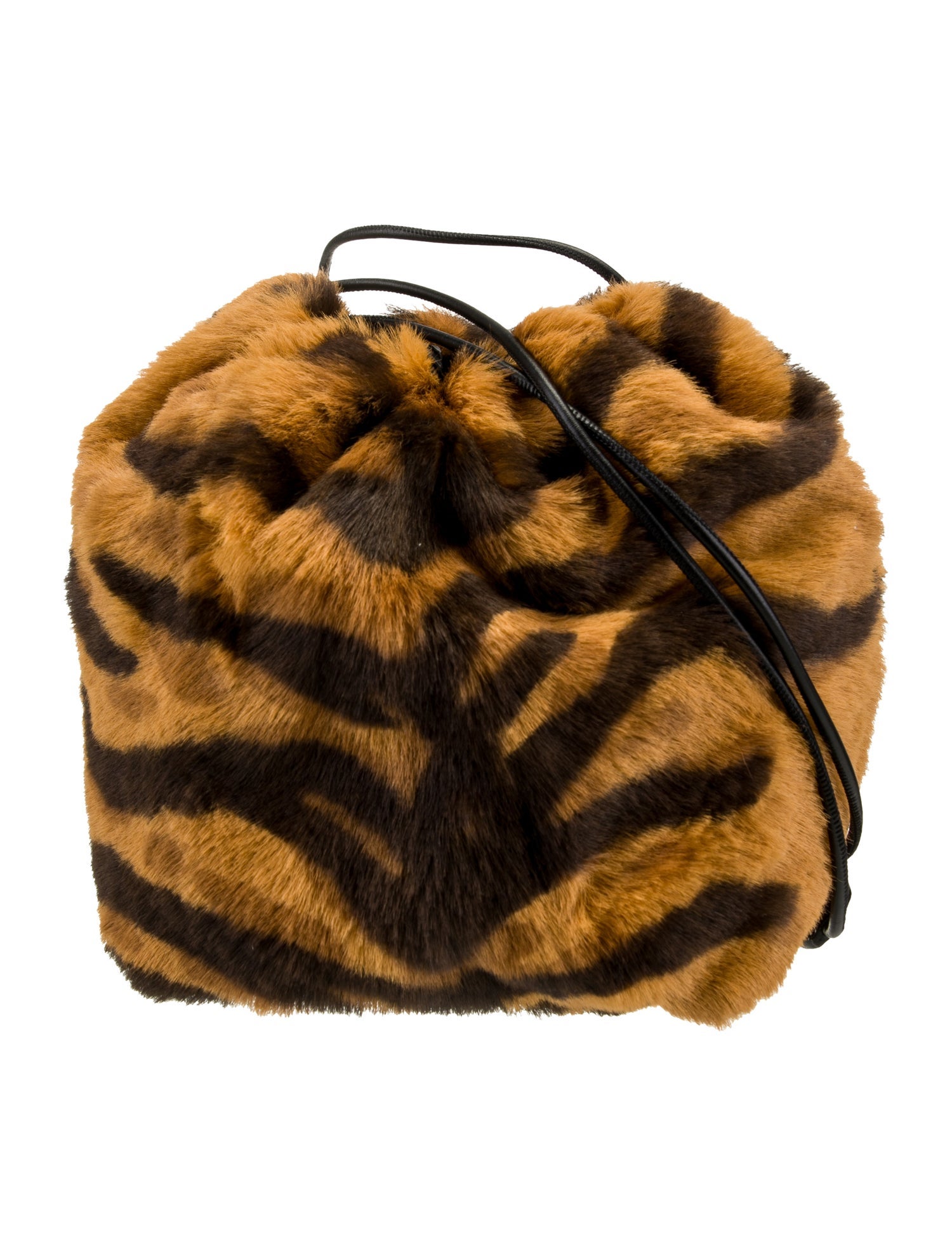 Jil Sander Faux Fur Shoulder Bag