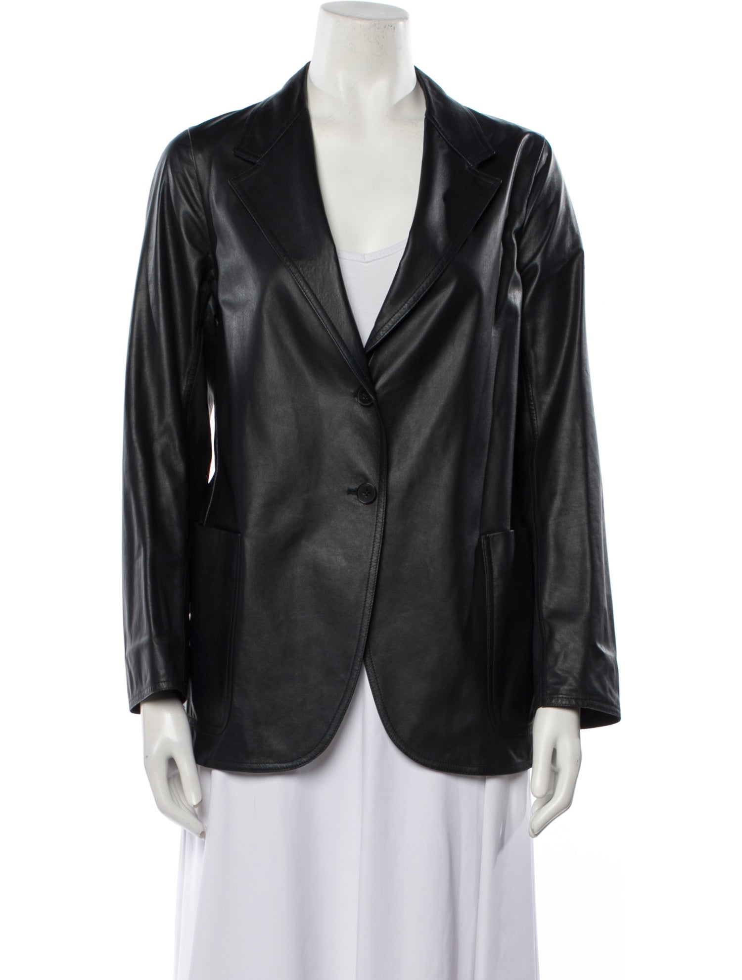 ジャケット AKRIS LAMB LEATHER JACKET Lamb Nappa Leather Jacket – Elizabeth Anthony