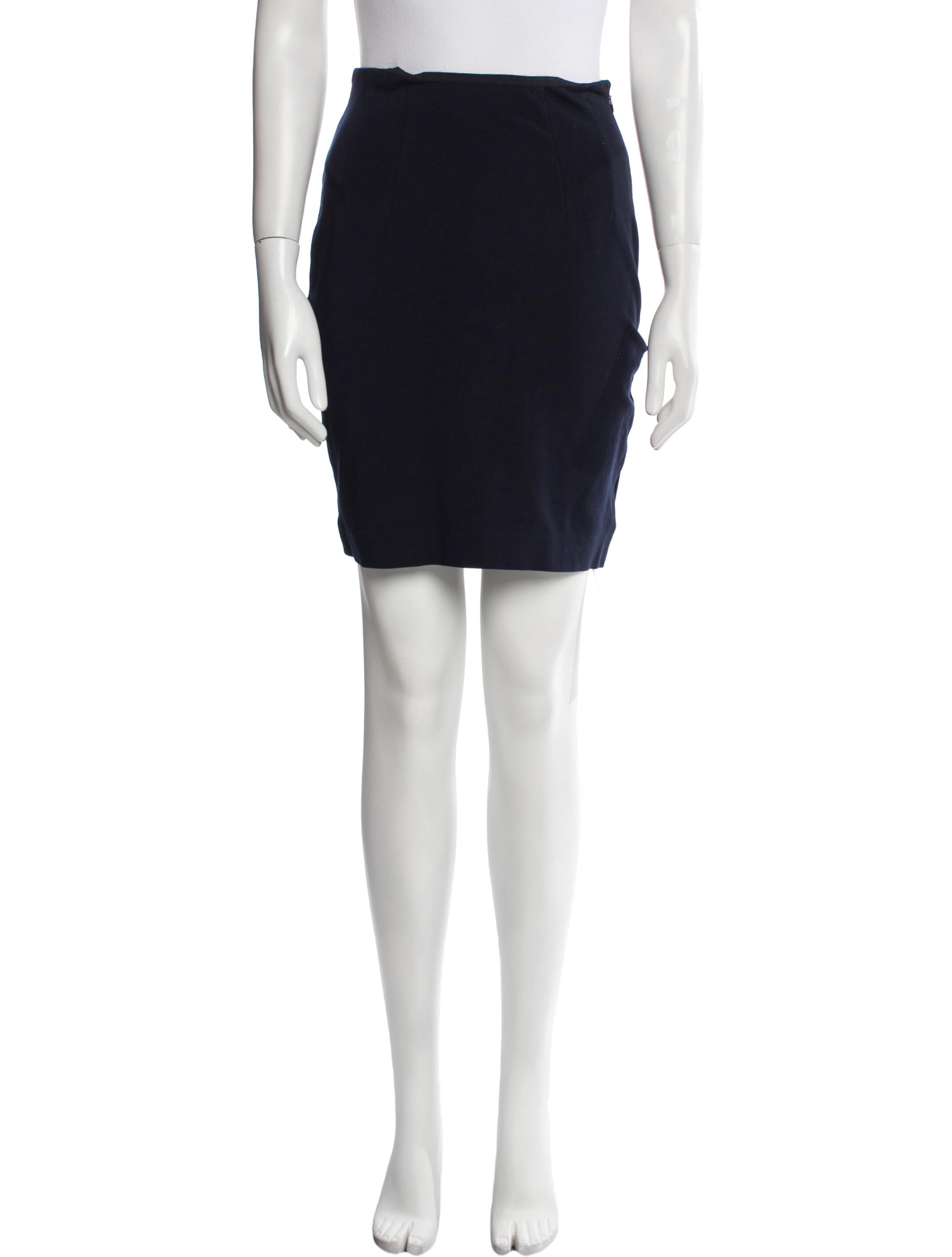 Jil Sander Wool Mini Skirt
