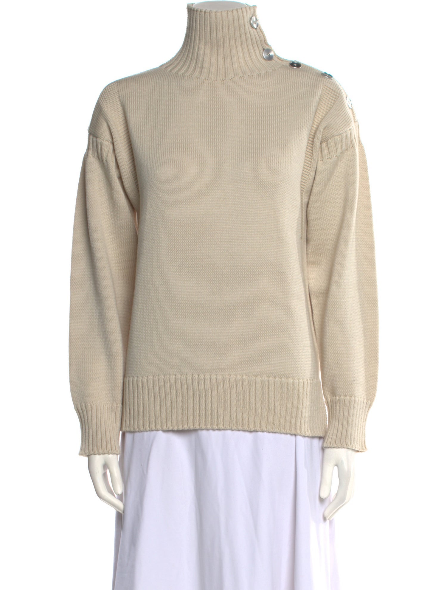 Jil Sander Wool Mock Neck Sweater w/ Tags