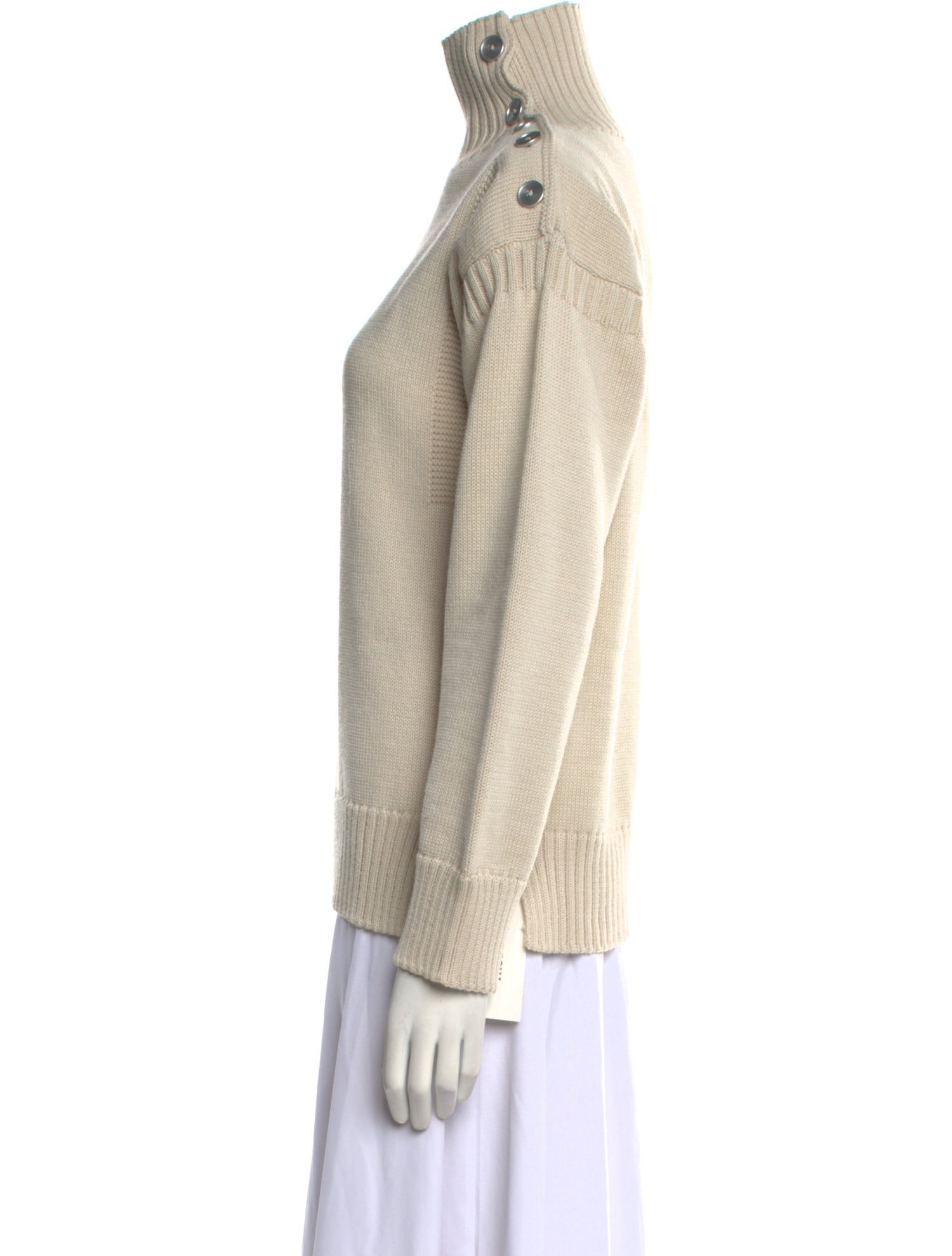 Jil Sander Wool Mock Neck Sweater w/ Tags