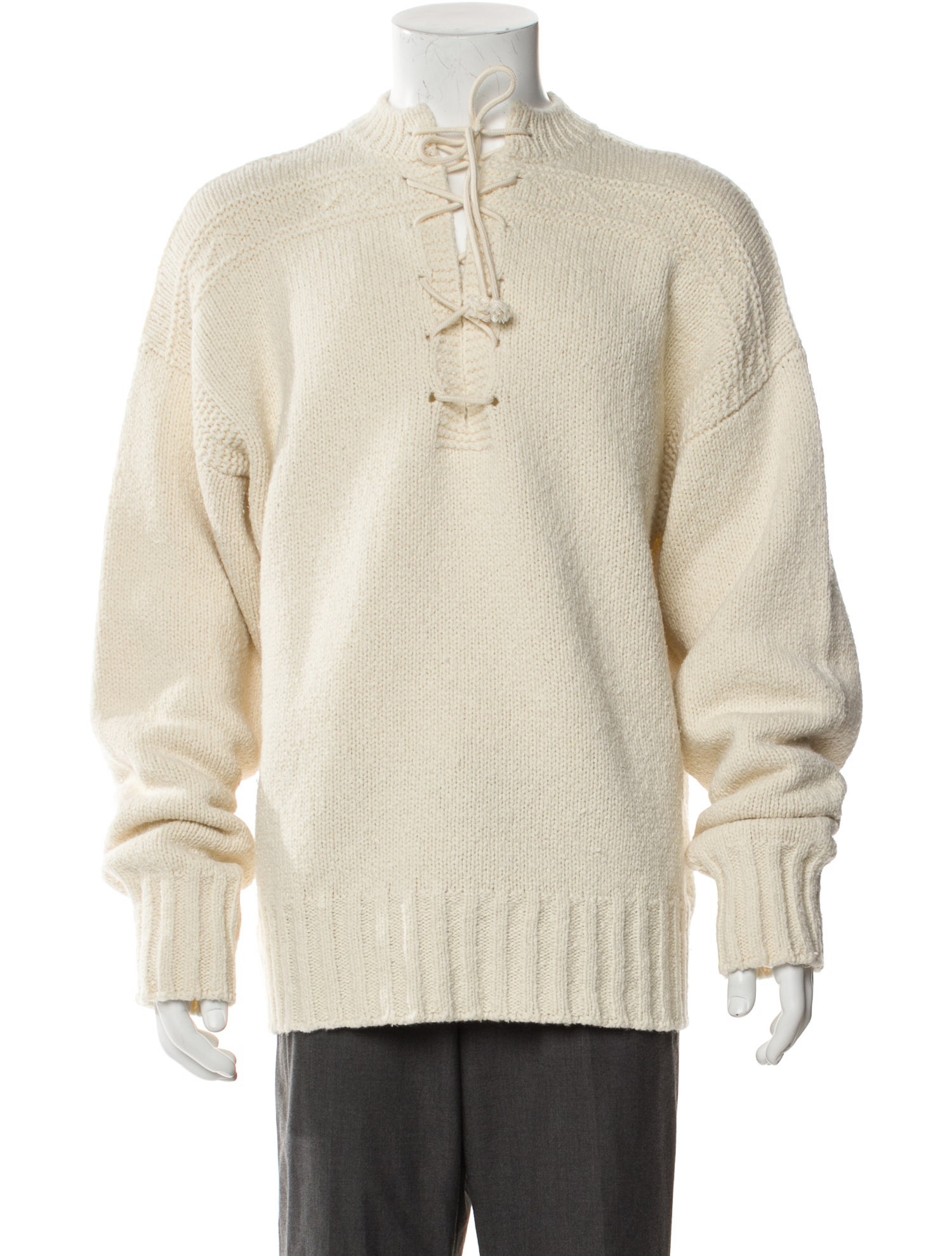 Jil Sander Wool Mock Neck Polo Sweater w/ Tags