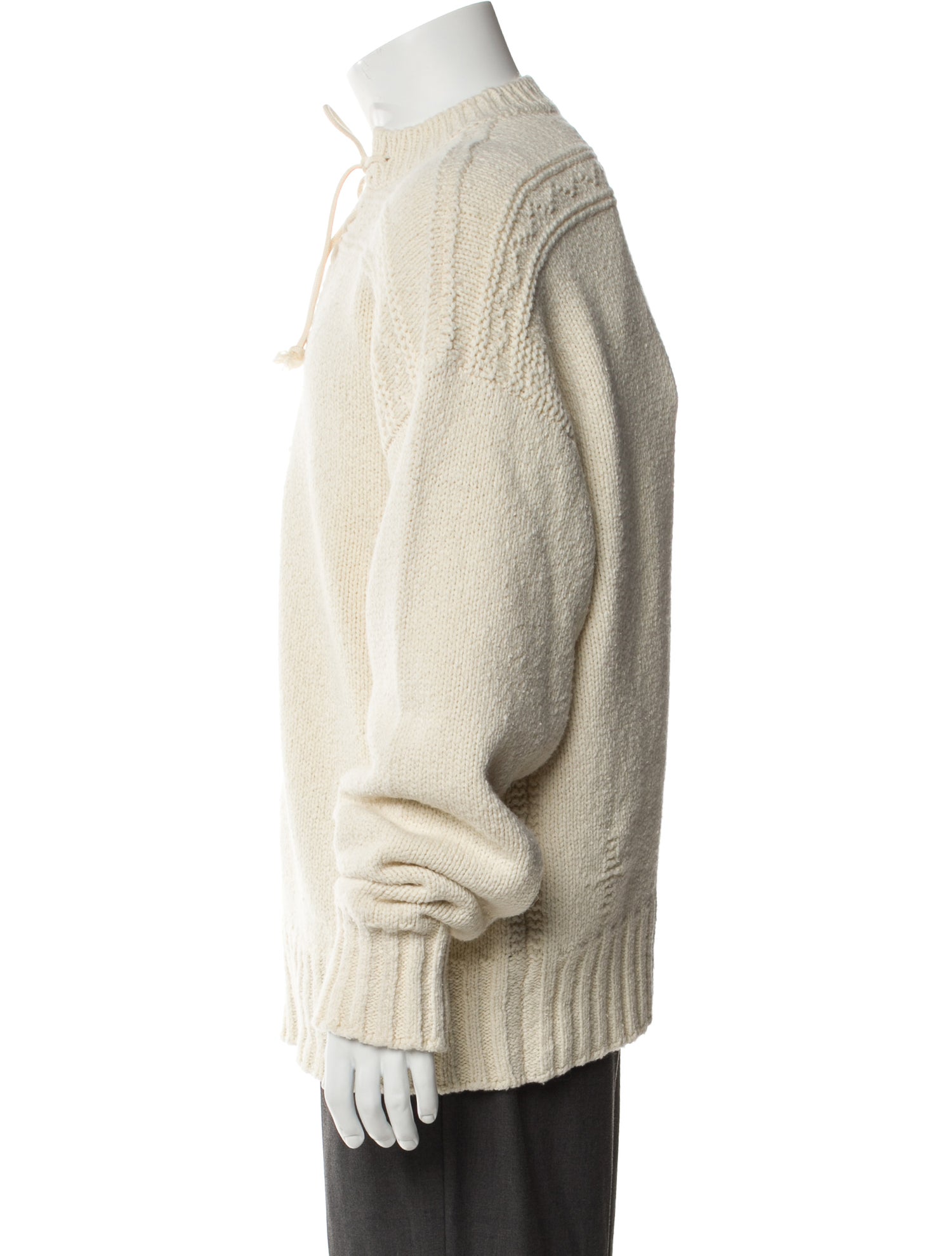 Jil Sander Wool Mock Neck Polo Sweater w/ Tags