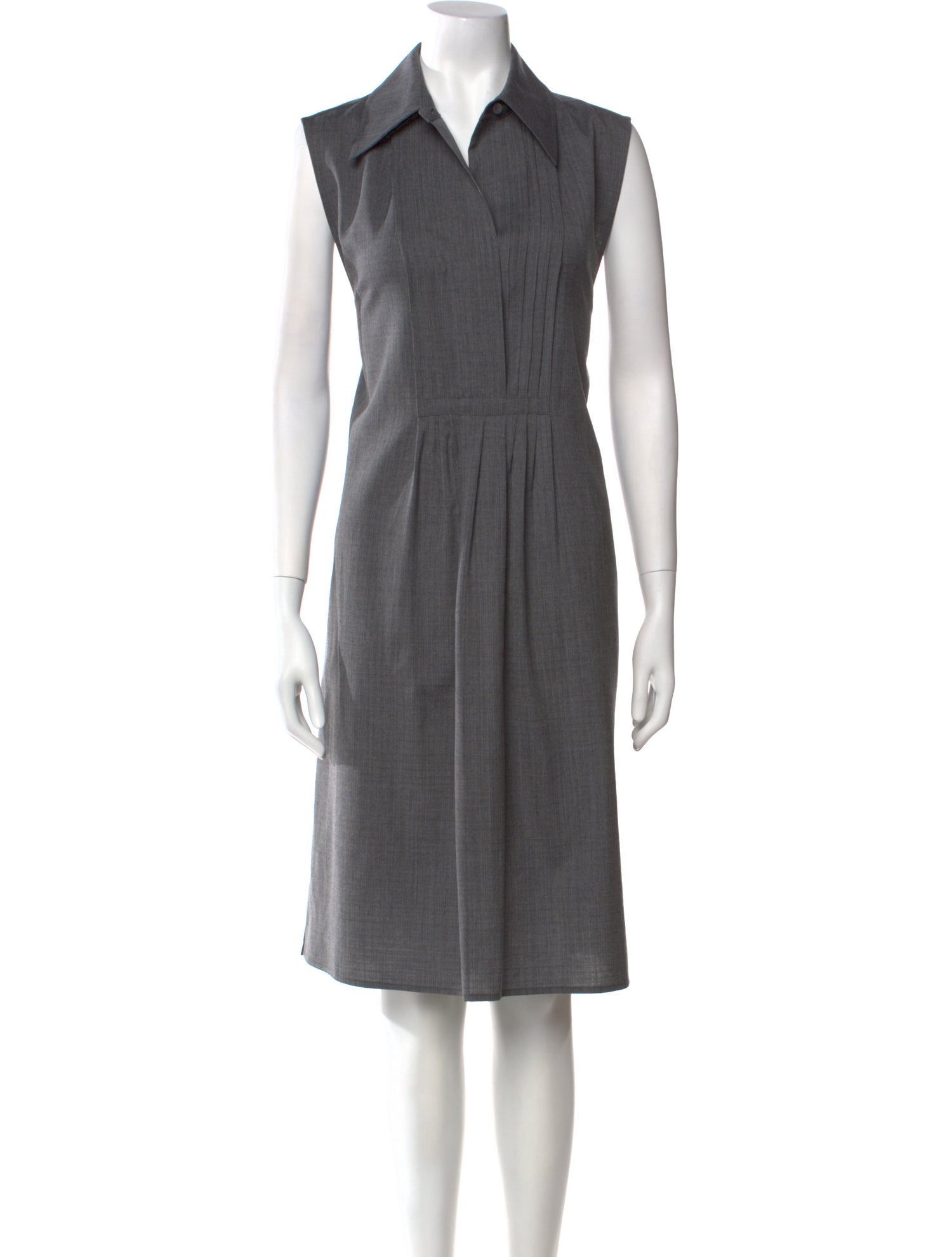 Jil Sander Wool Midi Length Dress