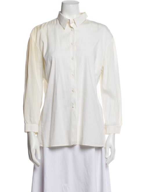 Jil Sander Three-Quarter Sleeve Button-Up Top