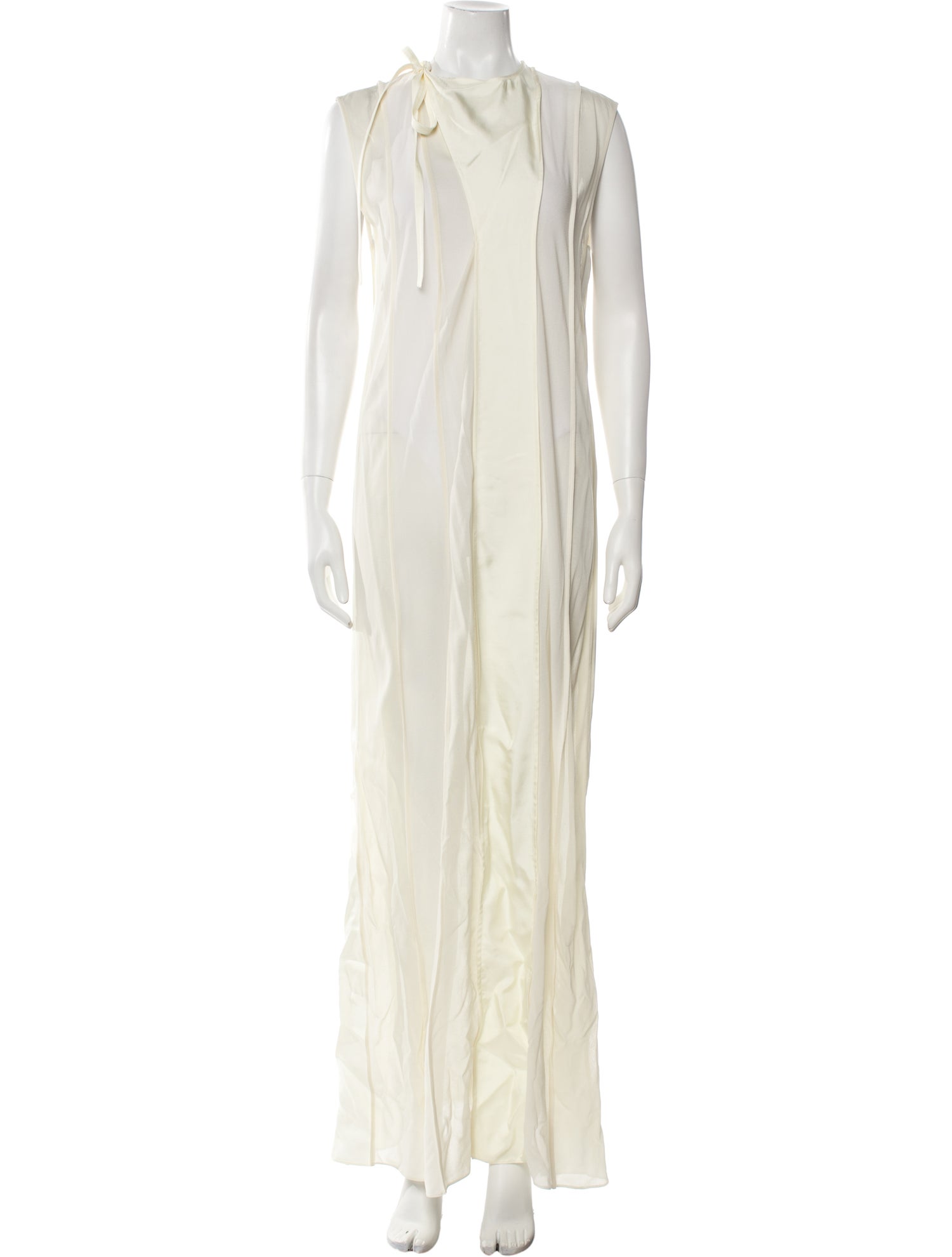 Jil Sander V-Neck Long Dress