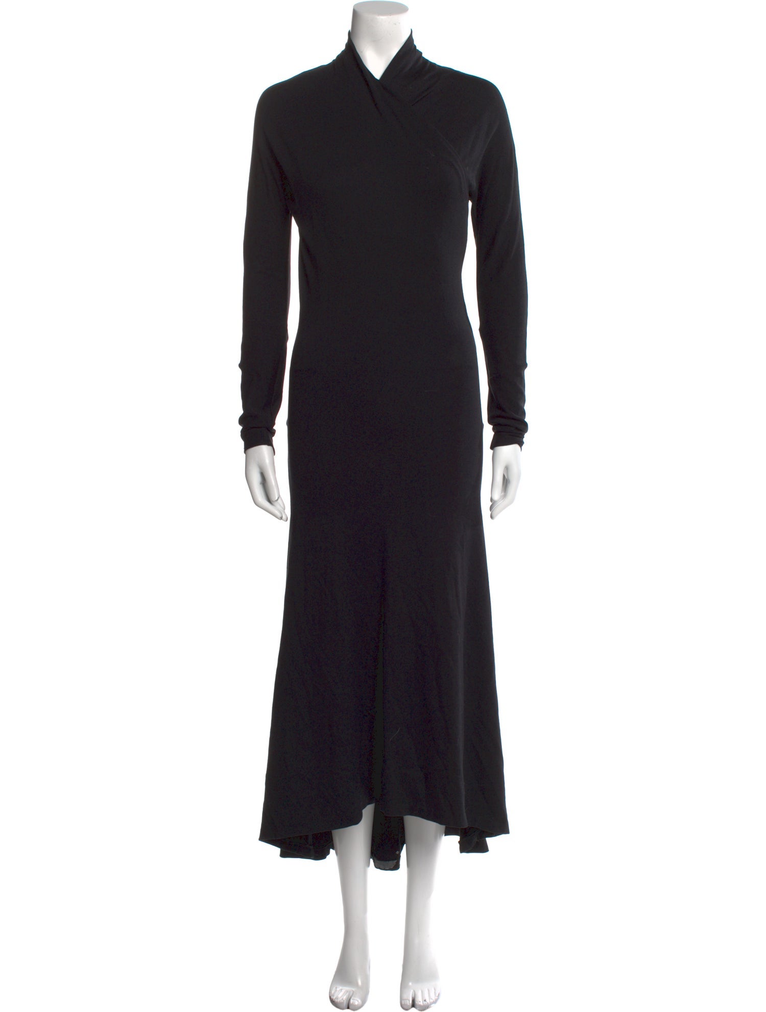 Jil Sander Mock Neck Midi Length Dress