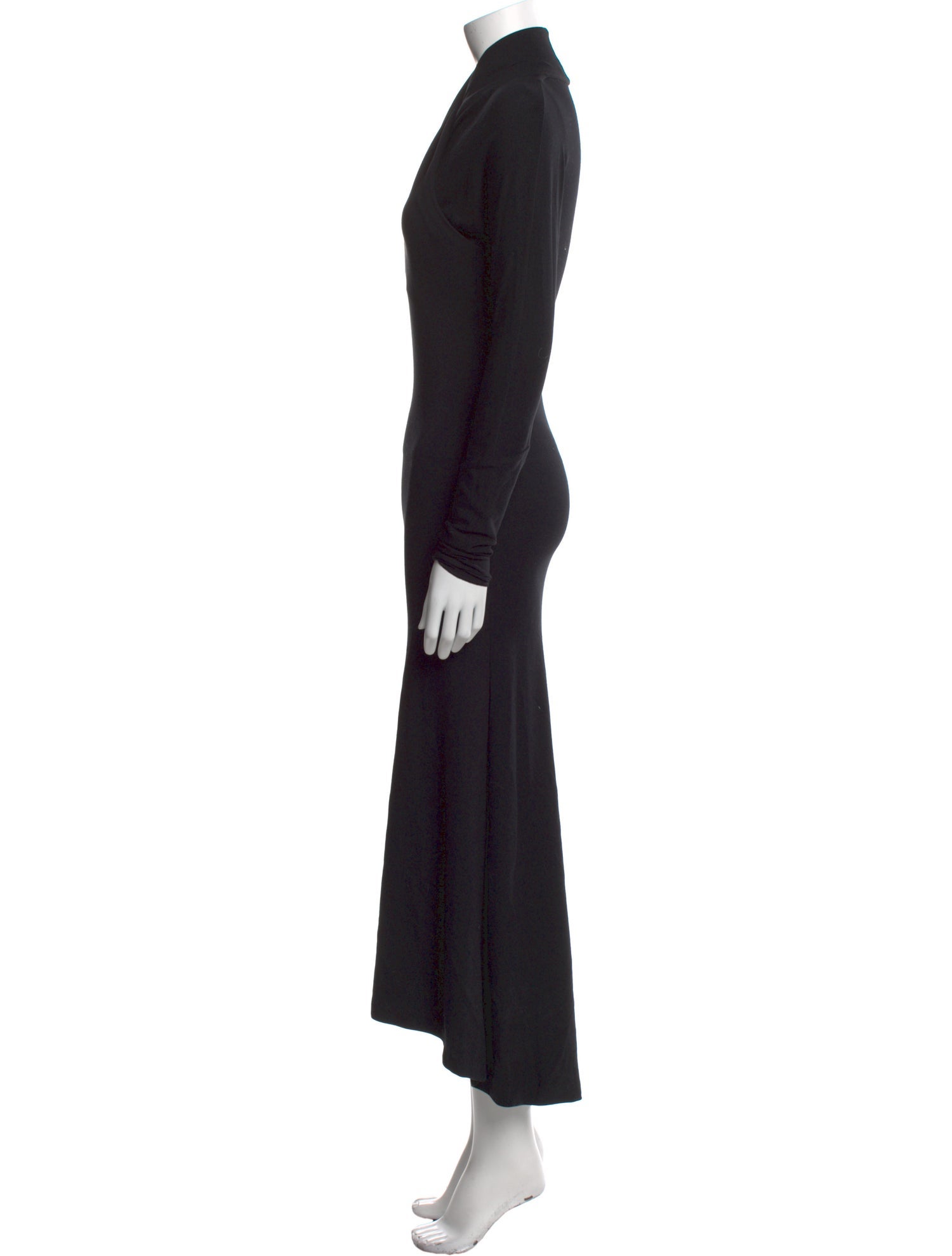 Jil Sander Mock Neck Midi Length Dress