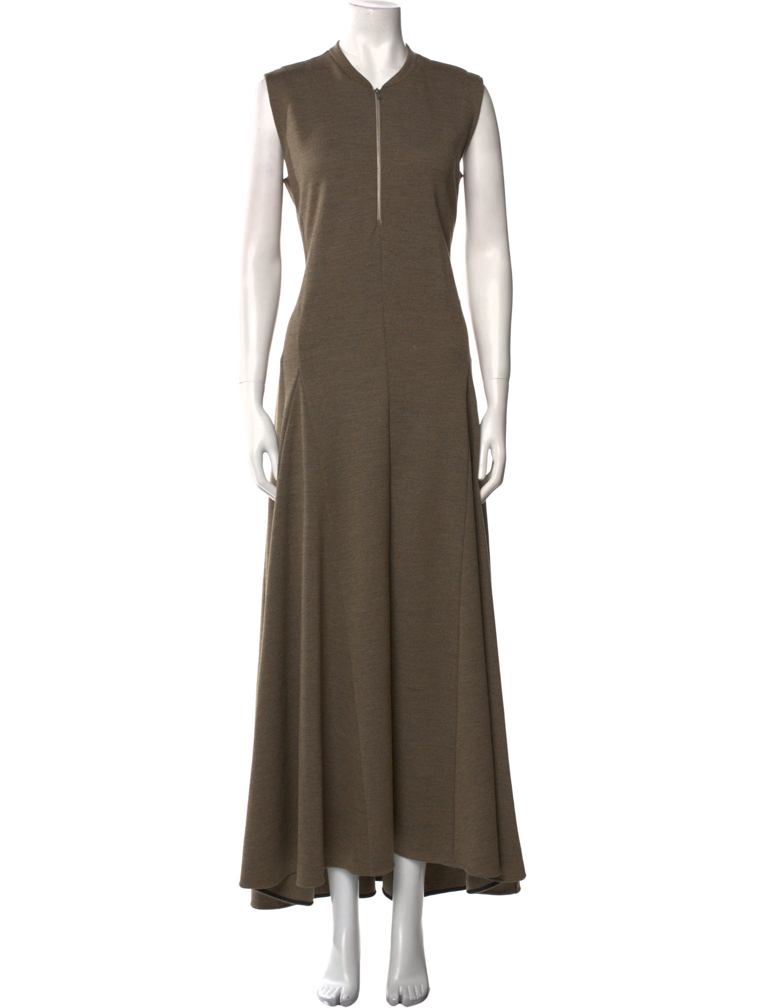 Jil Sander Virgin Wool Long Dress