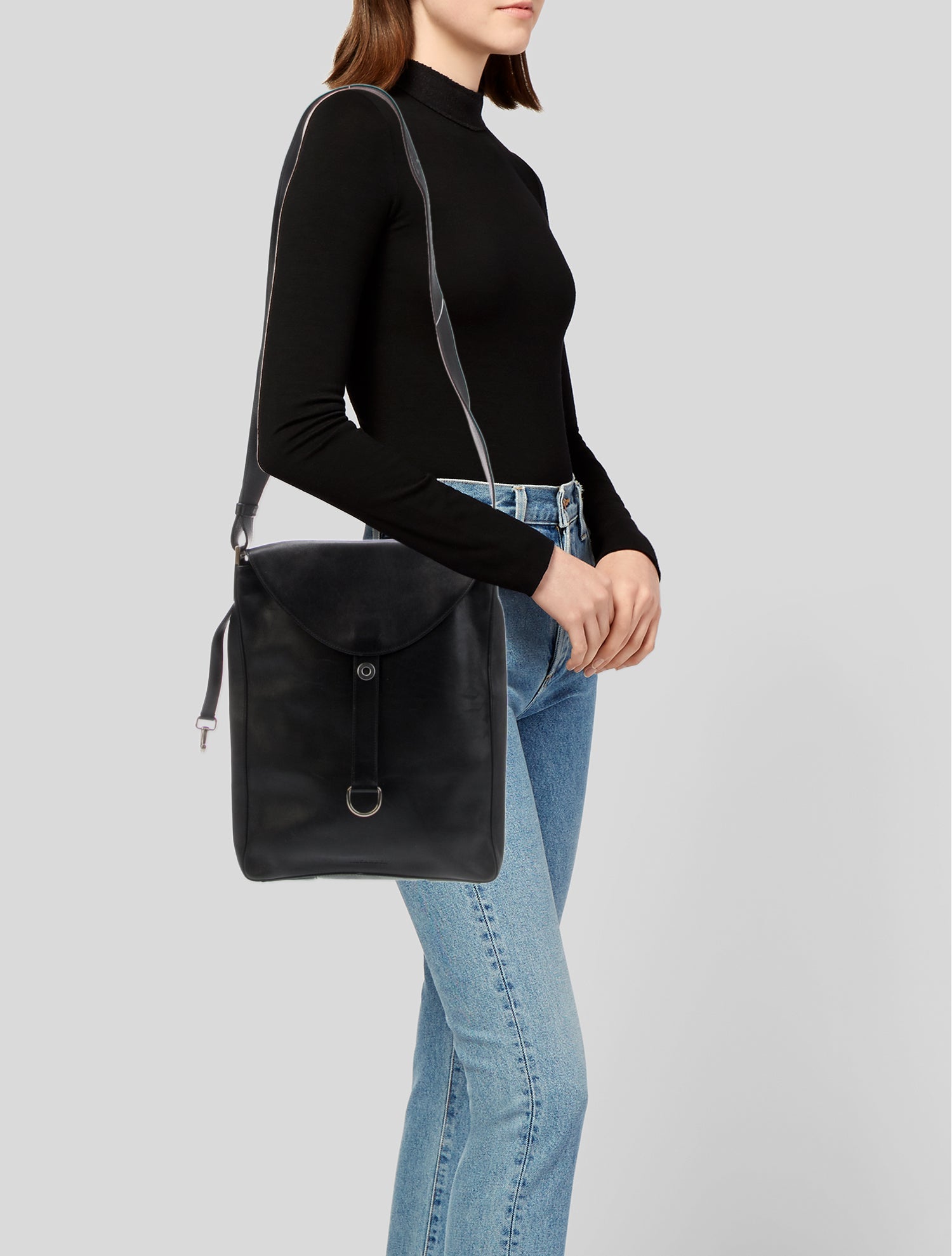 Jil Sander Leather Messenger Bag