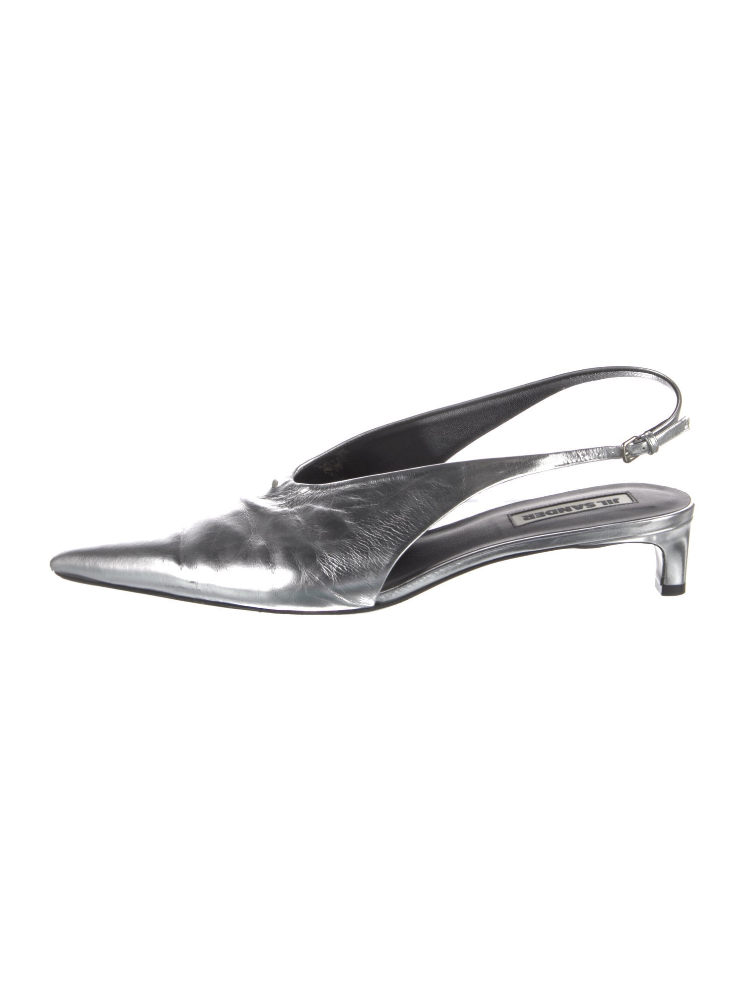Jil Sander Leather Slingback Pumps