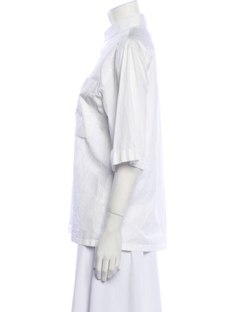 Jil Sander Three-Quarter Sleeve Button-Up Top