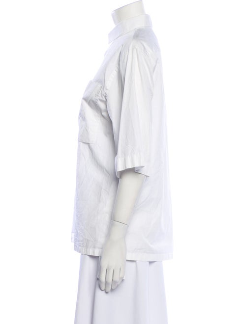 Jil Sander Three-Quarter Sleeve Button-Up Top