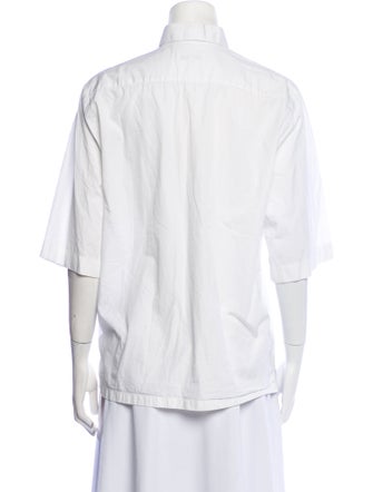 Jil Sander Three-Quarter Sleeve Button-Up Top
