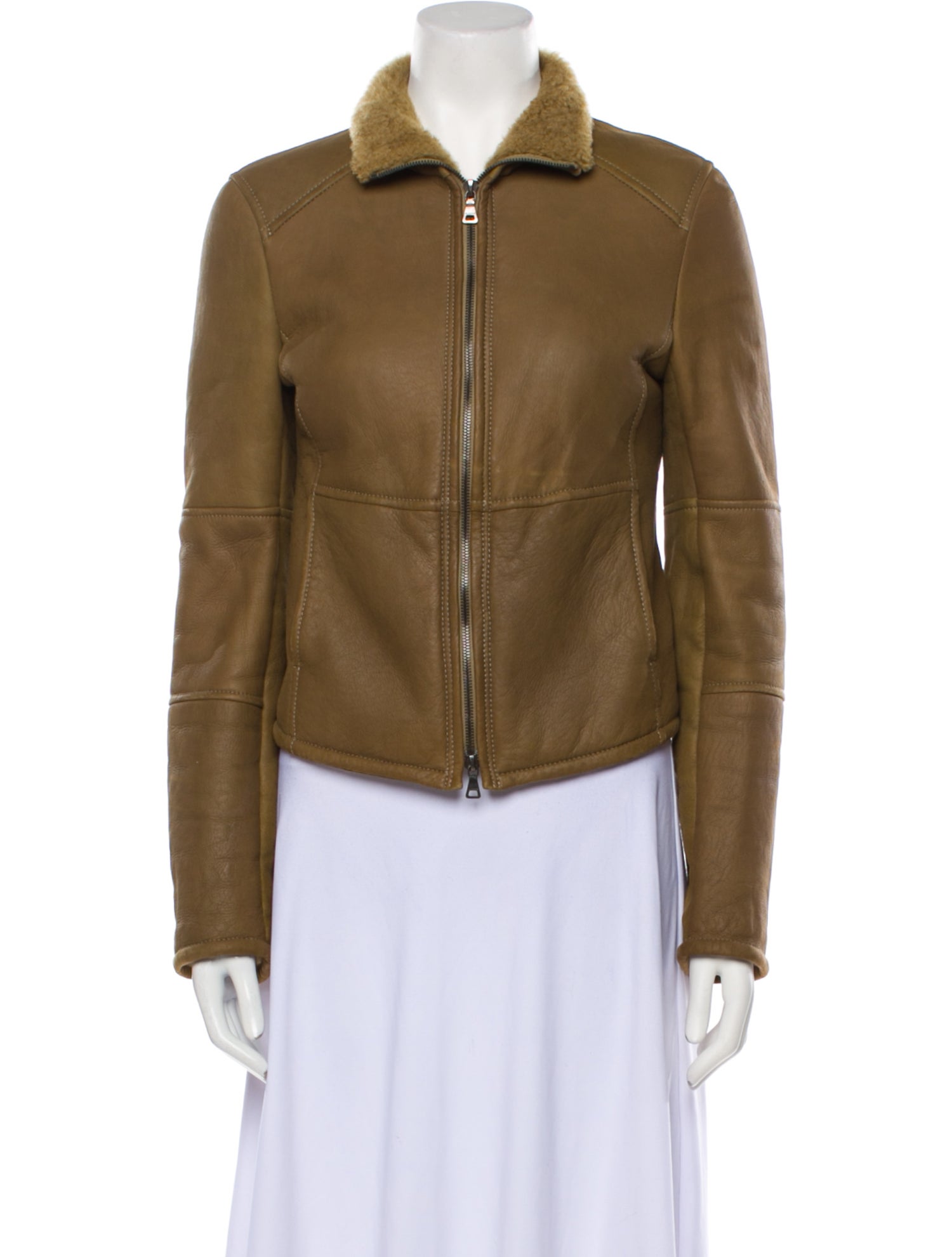 90's] Old JIL SANDER Leather Jacket Size.48