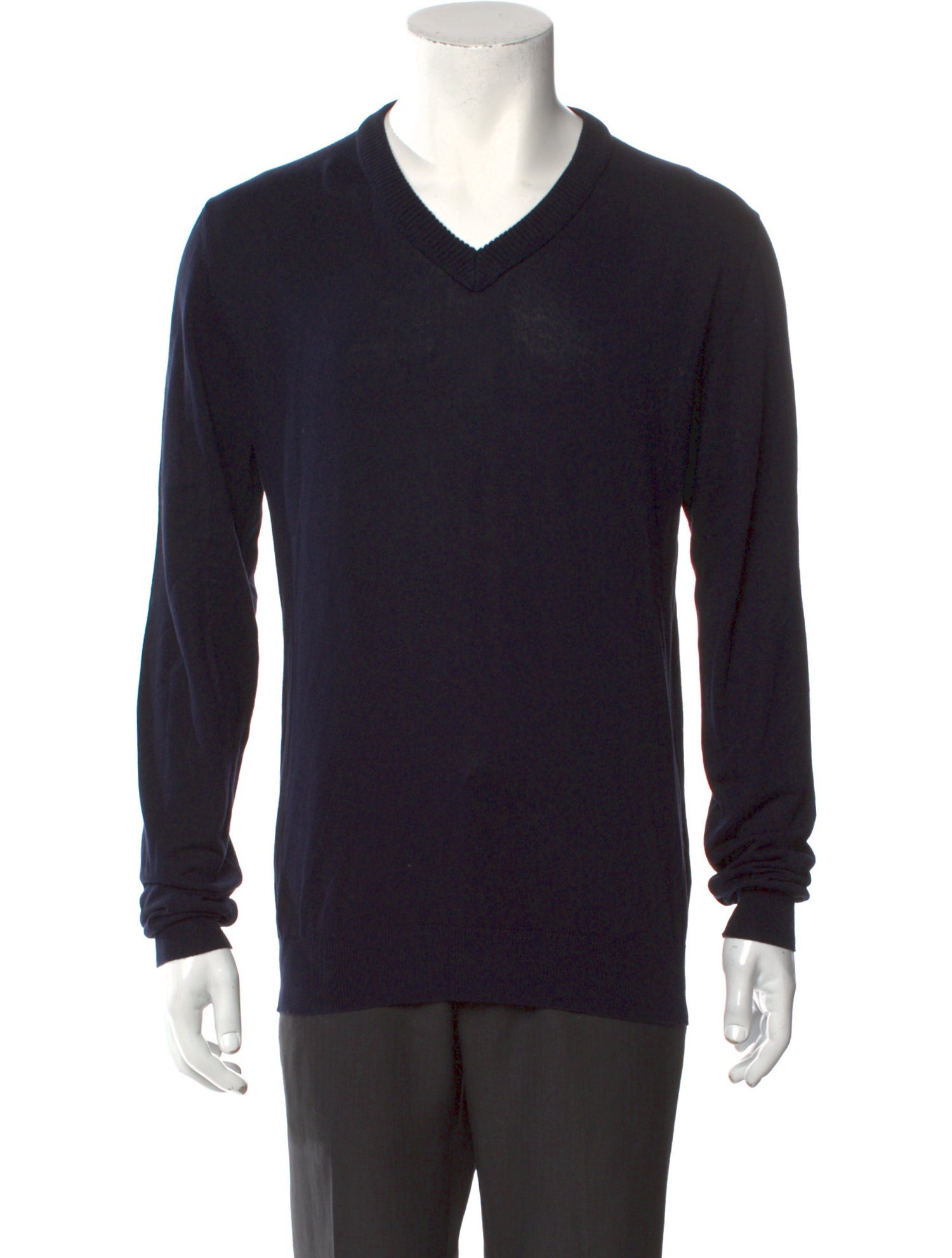 Jil Sander V-Neck Long Sleeve Pullover