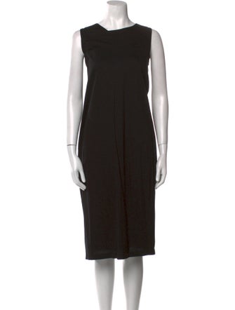 Jil Sander Bateau Neckline Midi Length Dress