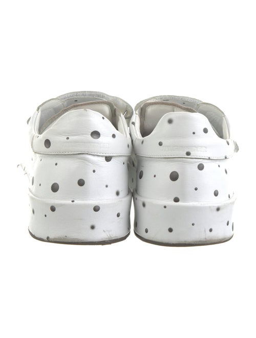 Jil Sander Leather Polka Dot Print Sneakers