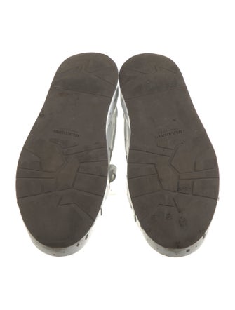 Jil Sander Leather Polka Dot Print Sneakers