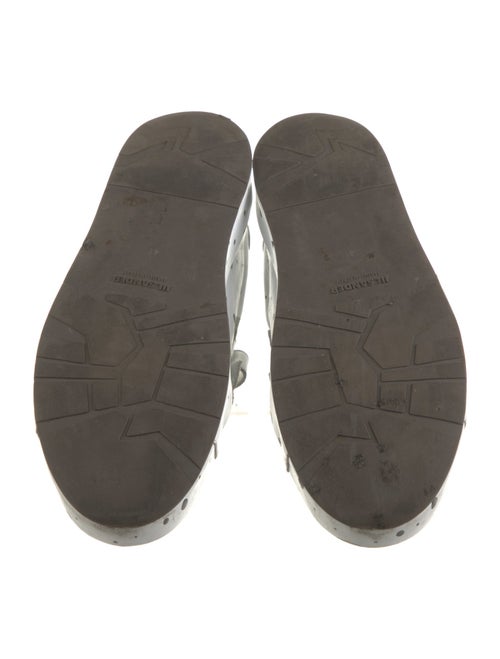 Jil Sander Leather Polka Dot Print Sneakers