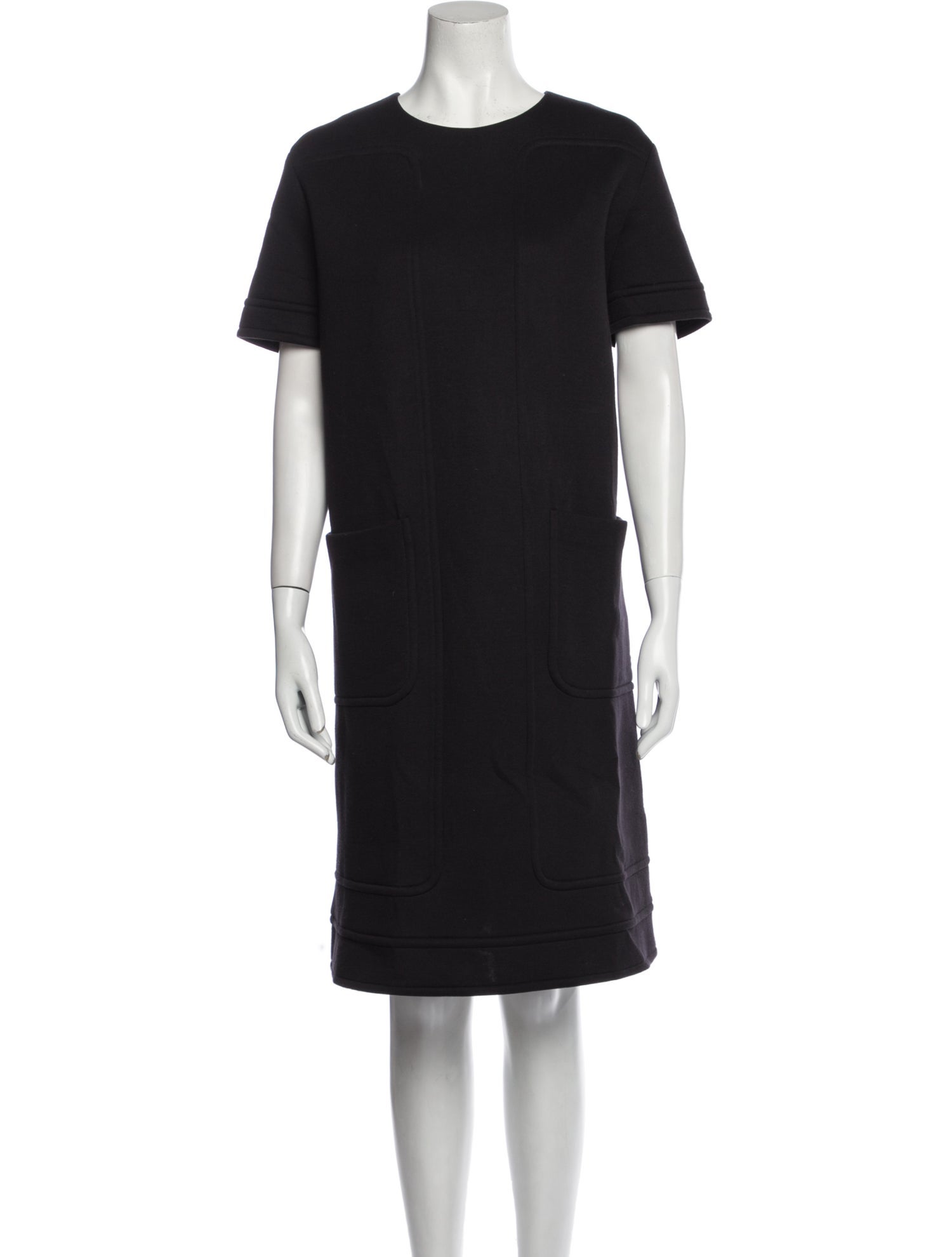 Jil Sander Crew Neck Midi Length Dress