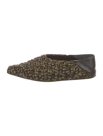 Jil Sander Raffia Patterned Flats