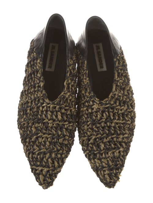 Jil Sander Raffia Patterned Flats