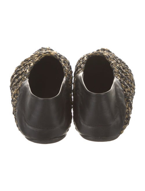 Jil Sander Raffia Patterned Flats