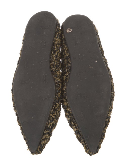 Jil Sander Raffia Patterned Flats