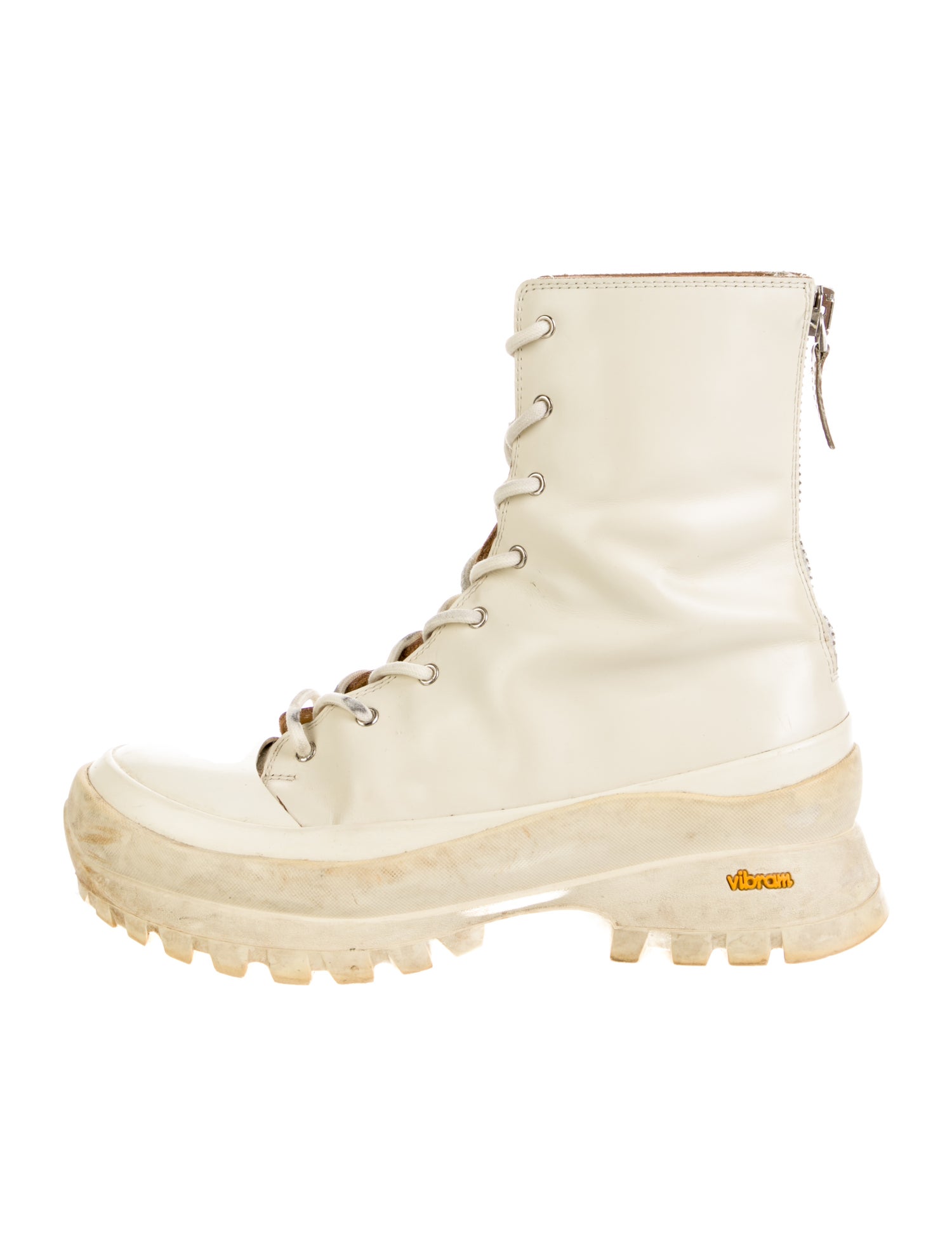 Jil Sander Leather Combat Boots