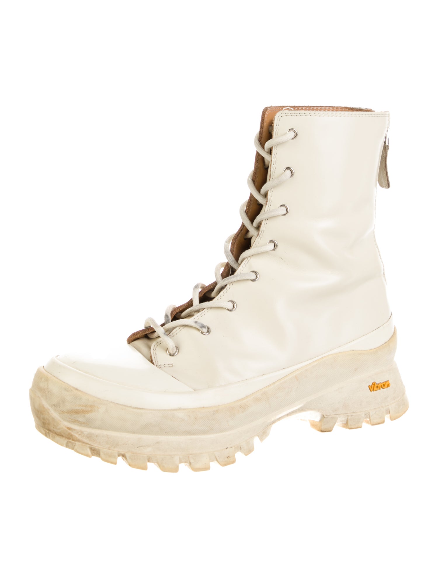 Jil Sander Leather Combat Boots