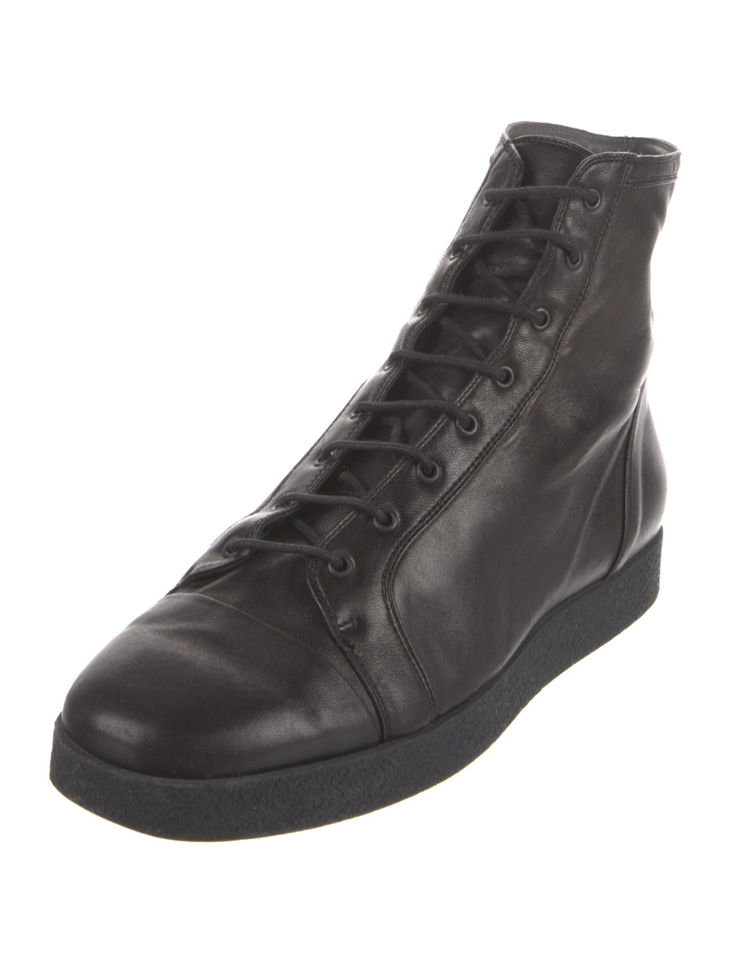 Jil Sander Leather Lace-Up Boots