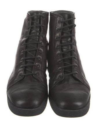 Jil Sander Leather Lace-Up Boots