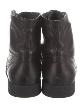 Jil Sander Leather Lace-Up Boots
