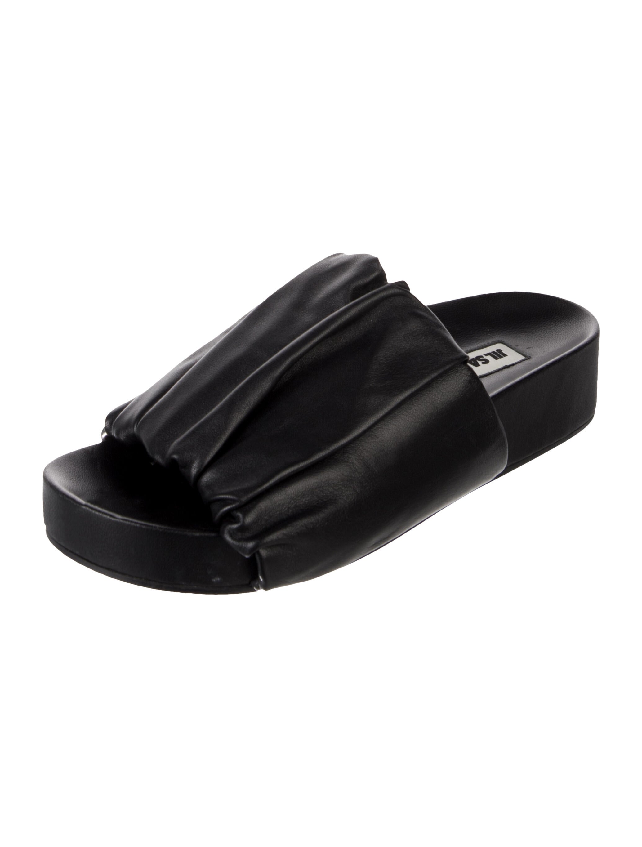 Jil Sander Leather Slides