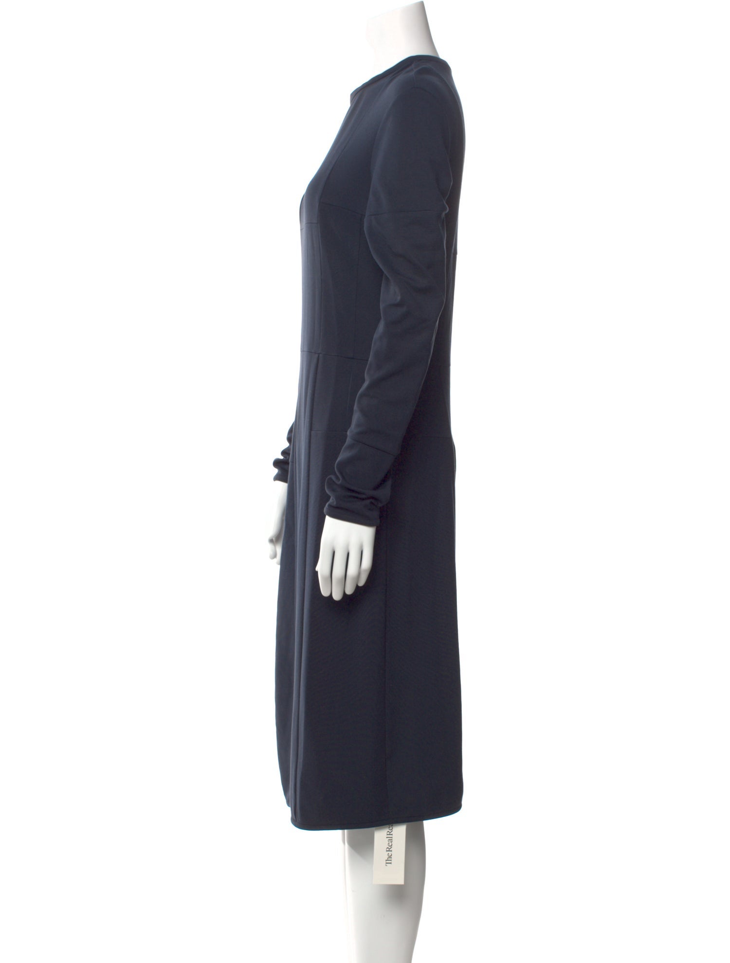 Jil Sander Crew Neck Midi Length Dress