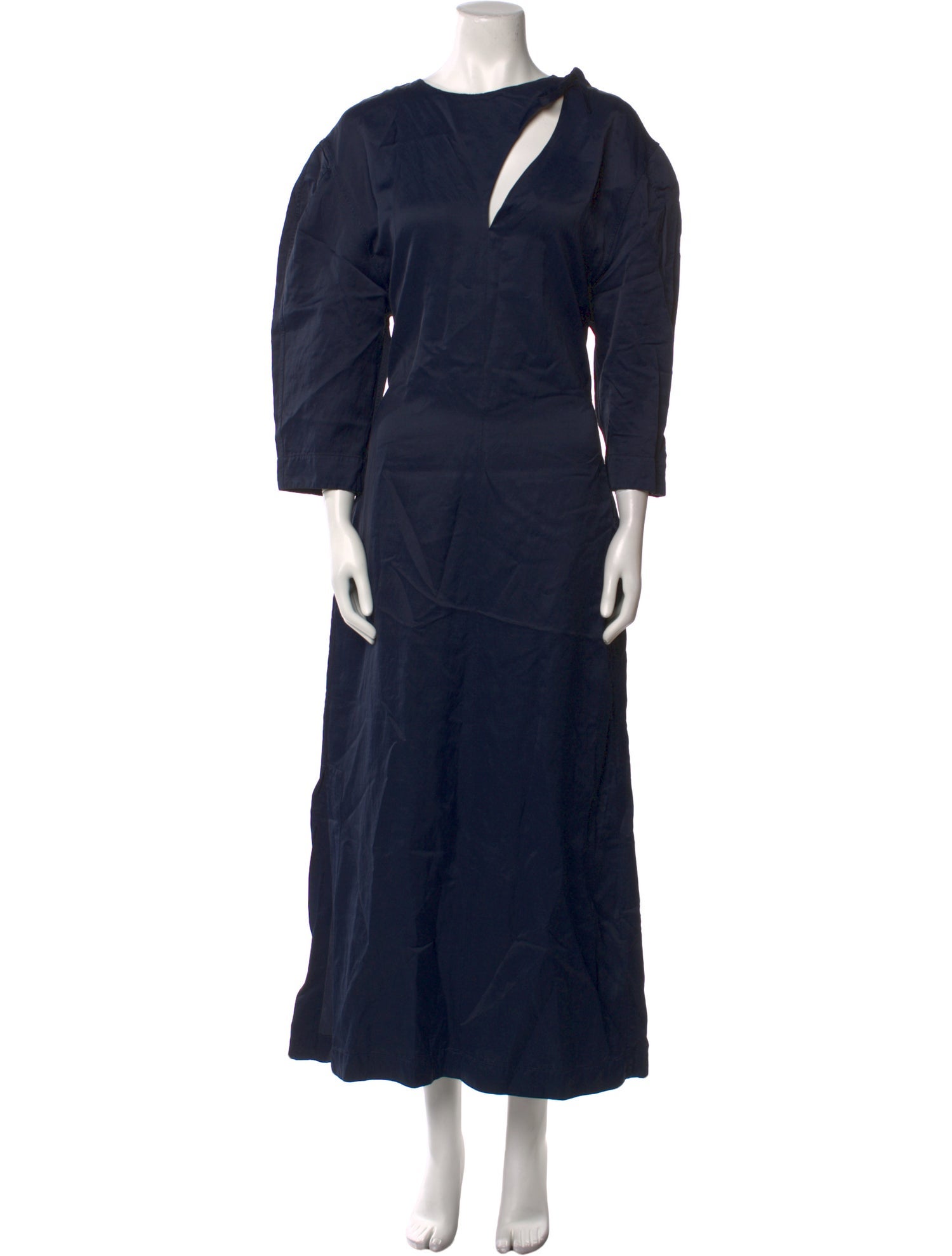 Jil Sander Crew Neck Long Dress