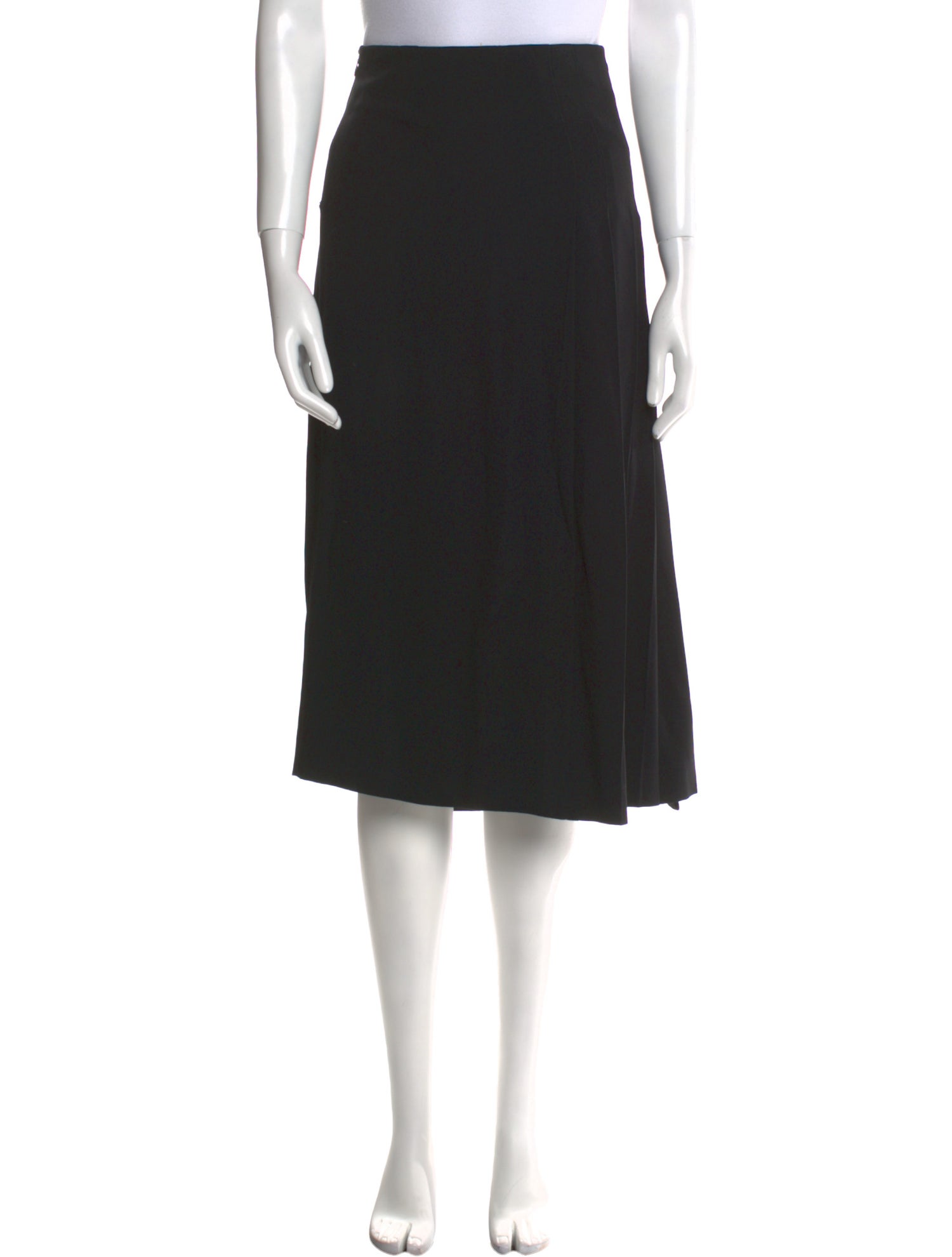 Jil Sander Pleated Accents Midi Length Skirt