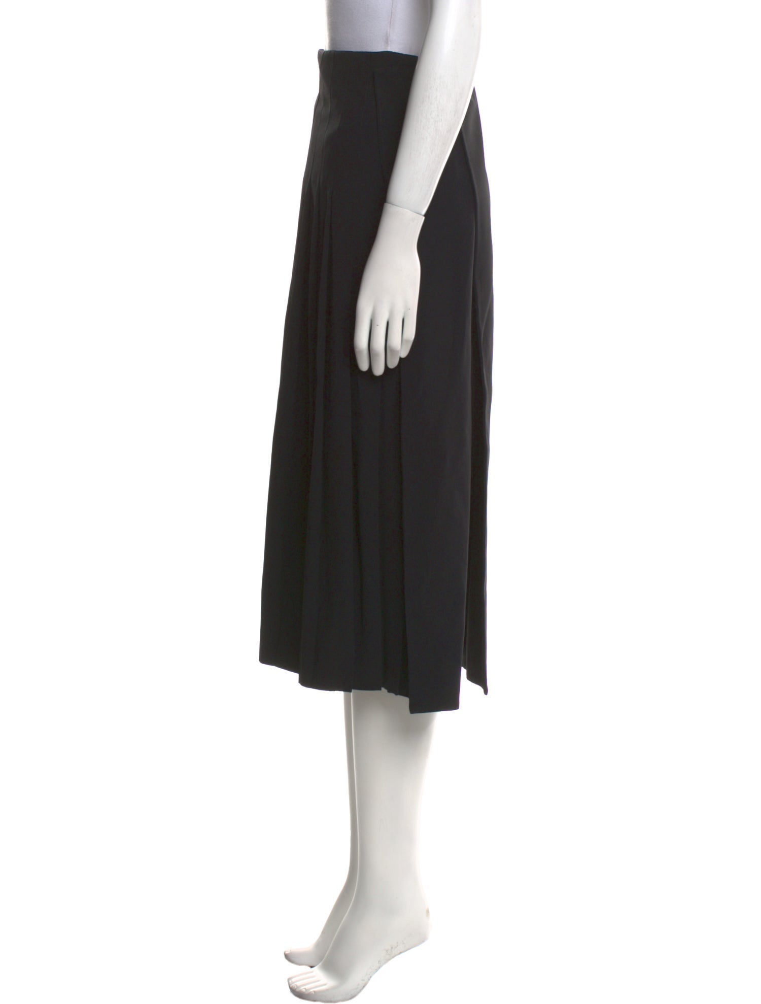 Jil Sander Pleated Accents Midi Length Skirt