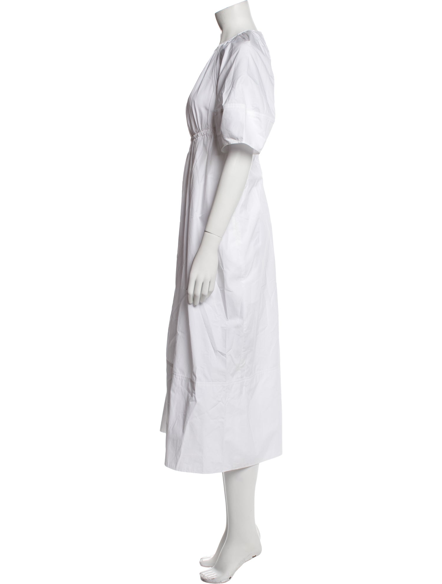 Jil Sander Crew Neck Long Dress